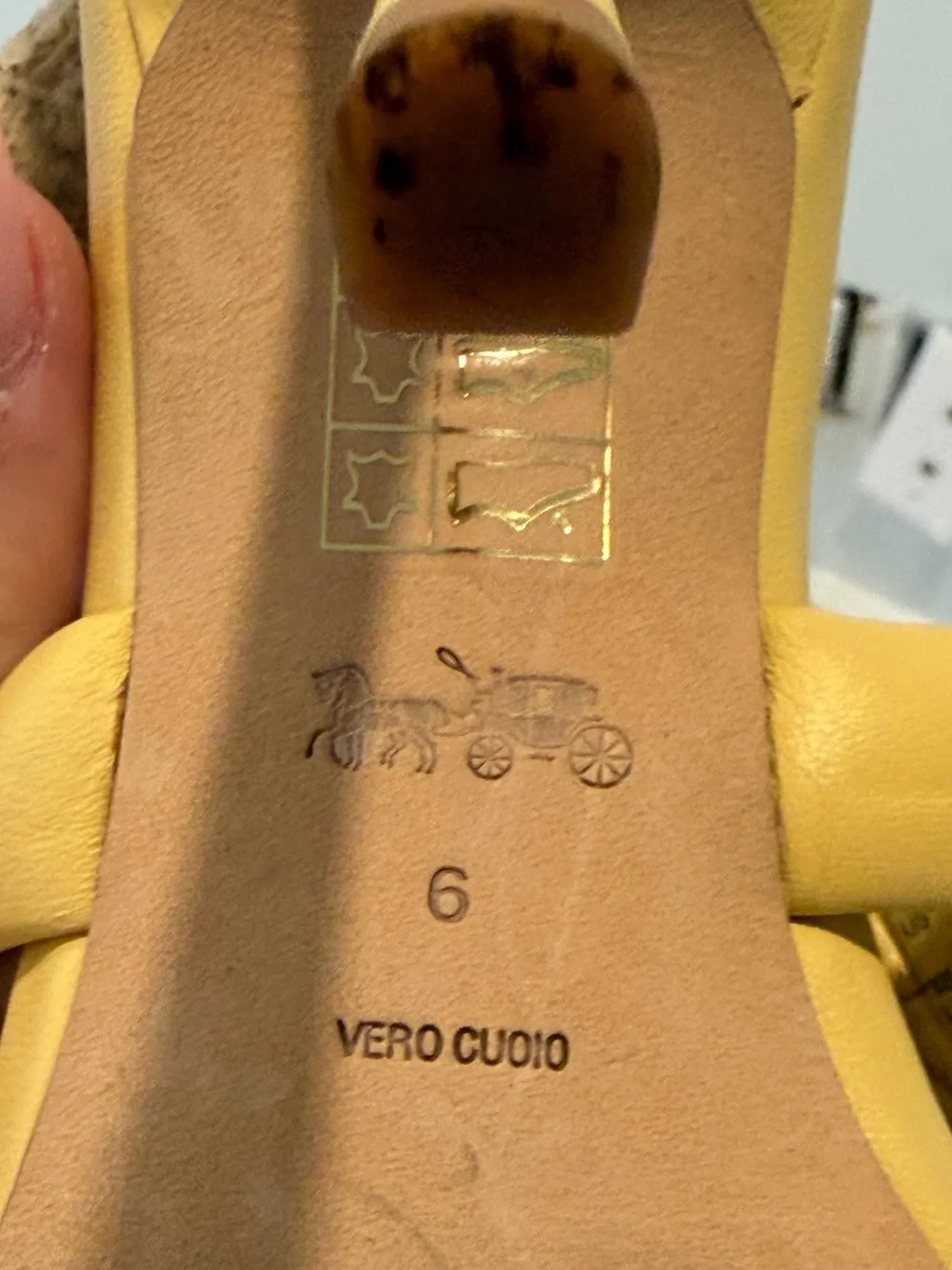 Coach butter yellow